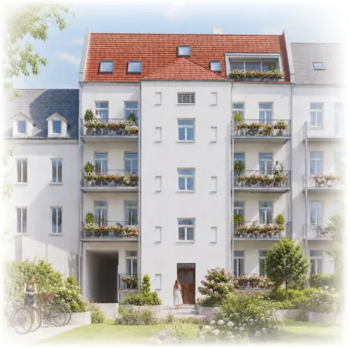 Jugendstilhaus Markranstädt - Leipzig (Unverb. Illustration)