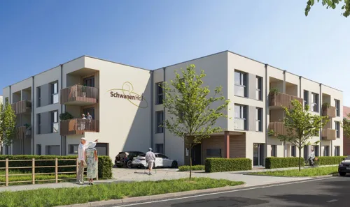 Seniorenwohnanlage Schwanenhof - Regensburg (Unverb. Illustration)
