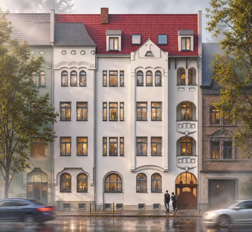 Jugendstilhaus Markranstädt - Leipzig (Unverb. Illustration)