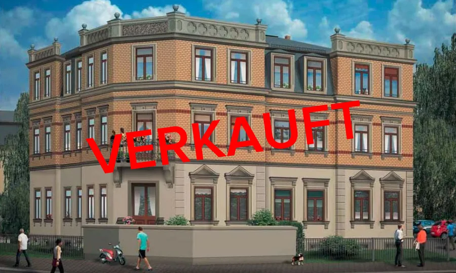 Gründerzeitdenkmal Heidenau - Dresden (Unverb. Illustration)
