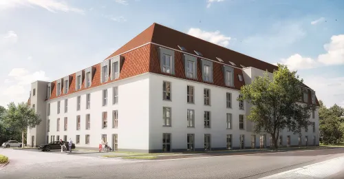 Seniorenhaus am Stadtpark - Aschersleben (Unverb. Illustration)