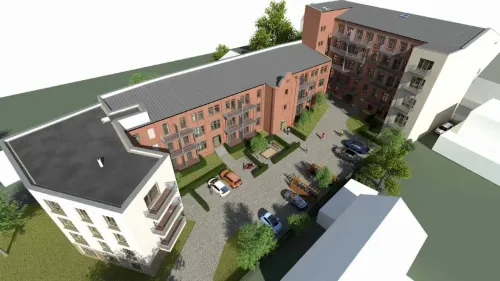 Wohnen im Fabrikloft - Merseburg (Unverb. Illustration)