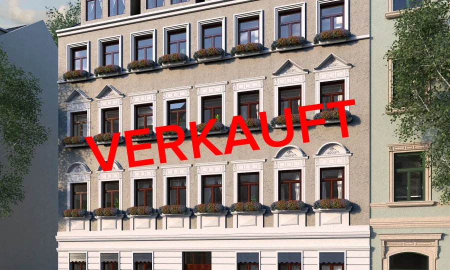 Mehrfamilienhaus in Leutzsch - Leipzig (Unverb. Illustration)