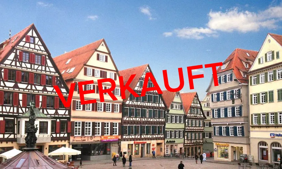 Fachwerkhaus in der Altstadt - Tübingen (Unverb. Illustration)