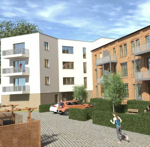 Wohnen im Fabrikloft - Merseburg (Unverb. Illustration)