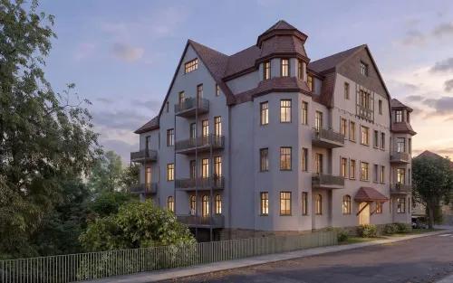 Villa Peuschel - Merseburg (Unverb. Illustration)